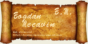 Bogdan Mećavin vizit kartica